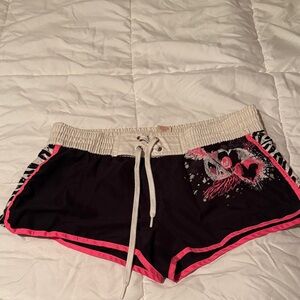 OP Black and Pink Athletic Shorts